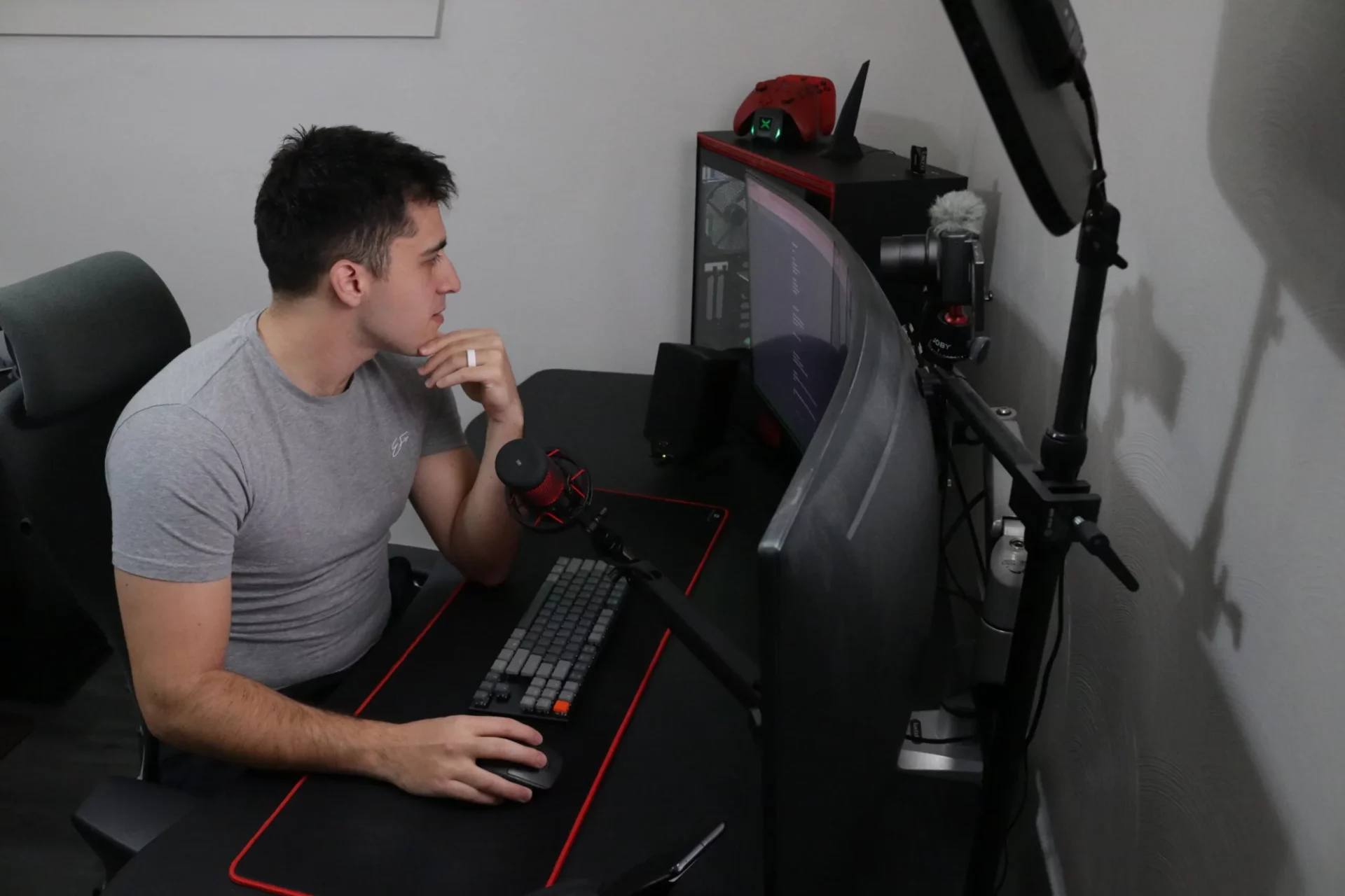 Mark Szymanski working at PC