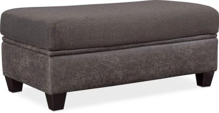 Brando Storage Ottoman - Smoke