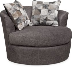 Brando Swivel Chair - Smoke